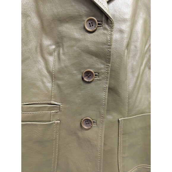 Chadwick's of Boston Size 6P Green Genuine Leather Jacket - Picture 4 of 8